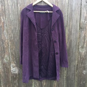 Vintage Suede Jacket in Purple